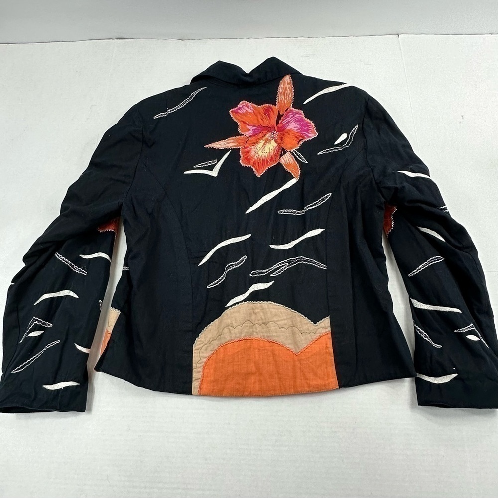 Nouveau Monde By Kaktus Floral Blazer Jacket, M - Picture 10 of 13